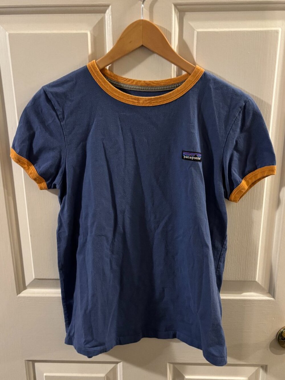 Patagonia Women's P-6 Label Organic Ringer Tee - Small